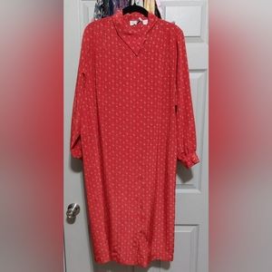 Vintage Talbots Floral Shirtdress Size 12